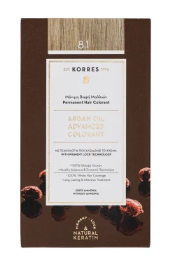 ARGAN OIL Hochentwickelte Haarcoloration Ash Light Blonde / Hellblond Asch 8.1