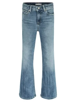 Ausgestellte Bootcut-Jeans mit Vintage-Wash
