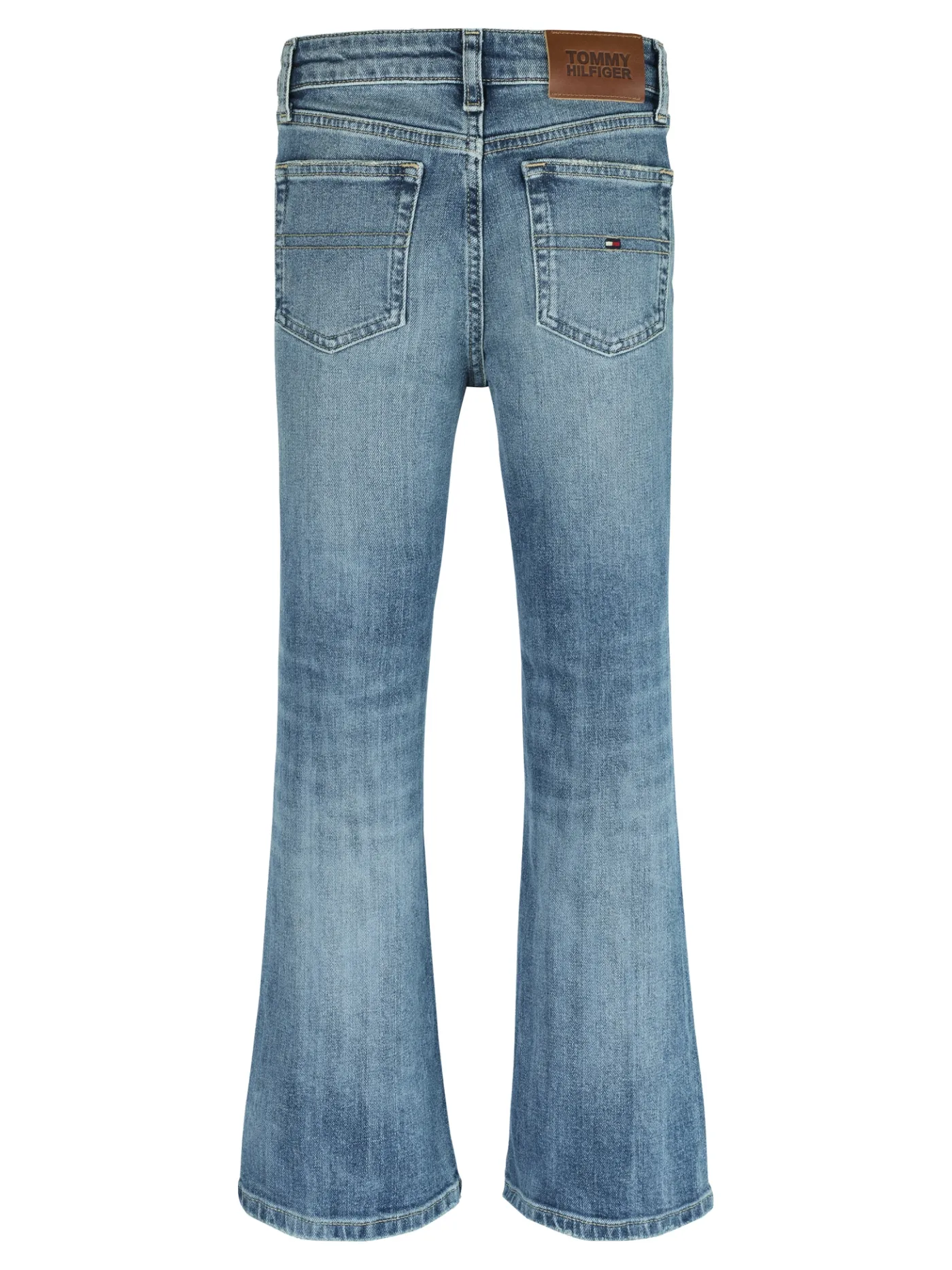 Ausgestellte Bootcut-Jeans mit Vintage-Wash