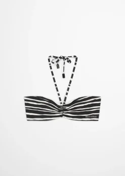 Bandeau-Bikini-Top aus recyceltem Material