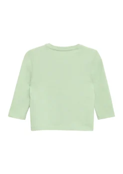 Baumwoll-Longsleeve mit 3D-Frontprint