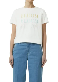Baumwollmix-T-Shirt mit Artwork