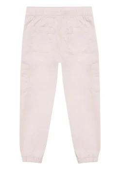 Baumwollstretch-Hose mit aufgesetzten Taschen und elastischem Bund