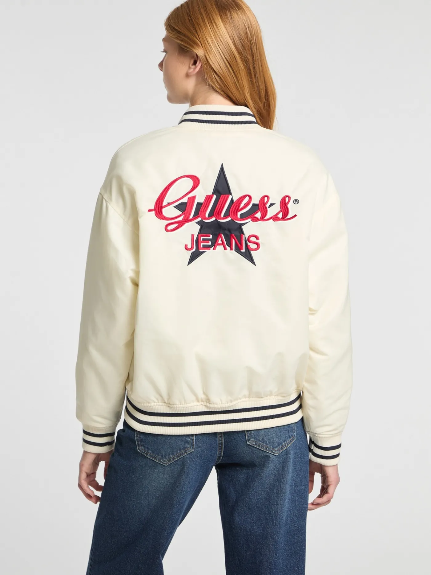 Bestickte College-Jacke