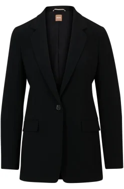 Blazer aus knitterfreiem japanischem Krepp