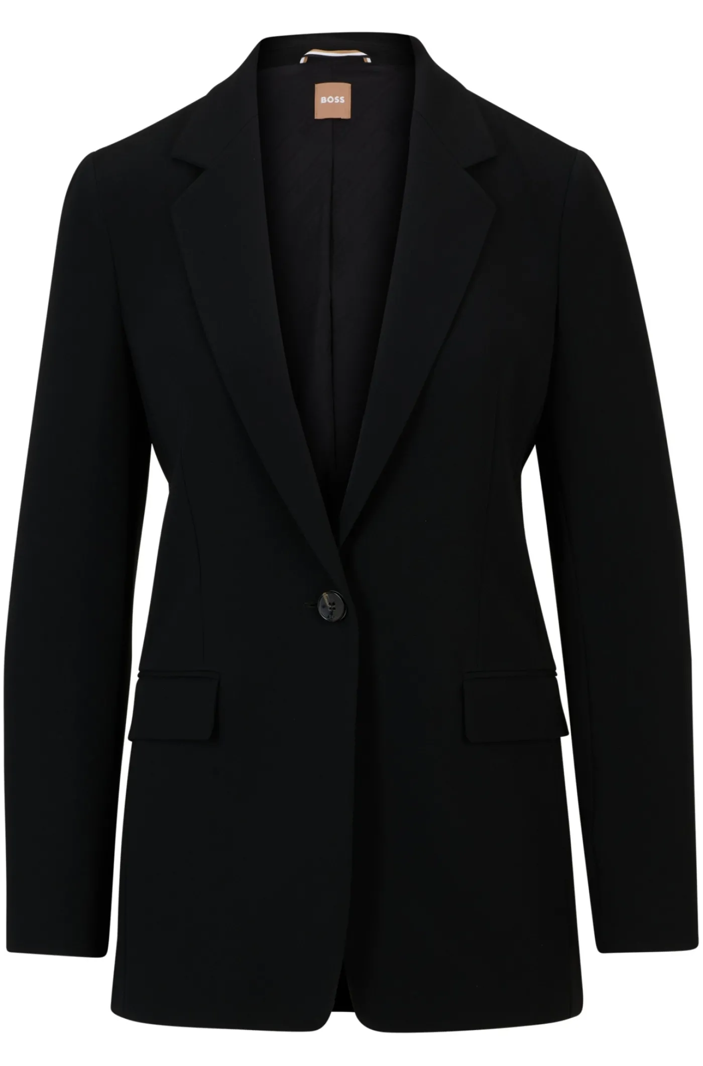 Blazer aus knitterfreiem japanischem Krepp