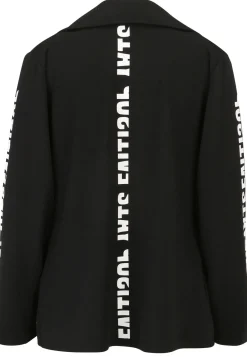 Blazer aus Sweatware mit Motiven
