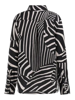 Bluse im Zebra-Look