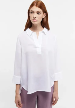 Bluse Leinen 3/4-Arm