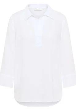 Bluse Leinen 3/4-Arm