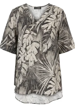 Bluse mit Dschungel-Print