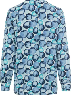 Bluse mit grafischem Allover-Print