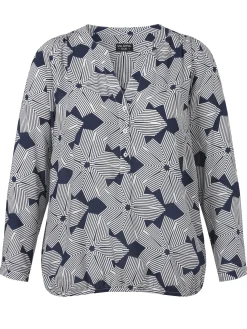 Bluse mit V-Ausschnitt