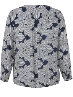Bluse mit V-Ausschnitt
