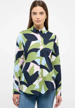 Bluse Satingewebe Langarm