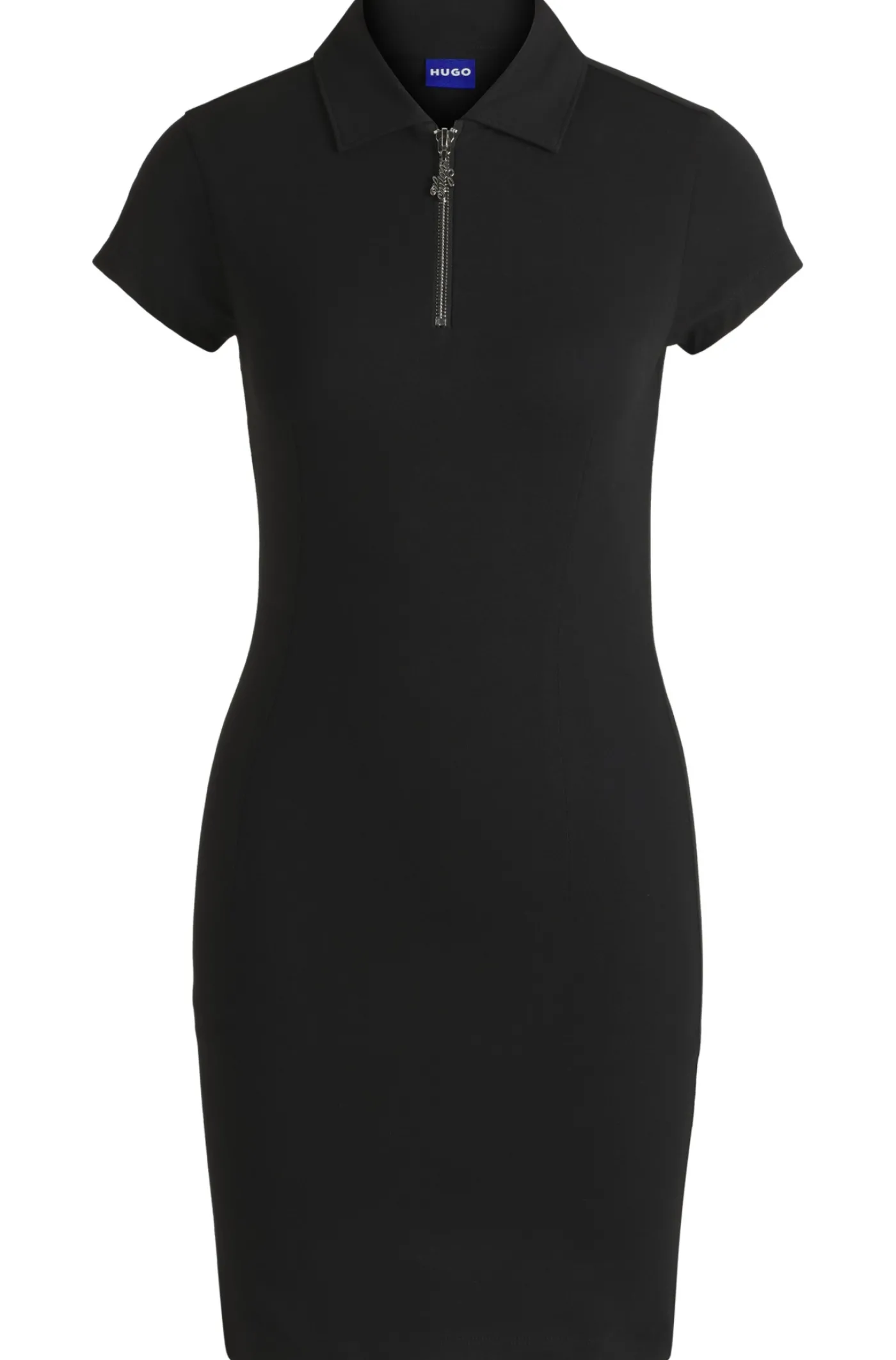 Bodycon-Kleid aus Stretch-Baumwolle mit Reißverschlussleiste