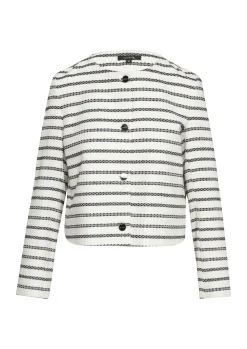 Bouclé-Jacke mit Knopfleiste