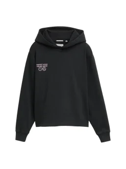 Boxy Fit Hoodie Sweatshirt mit Print