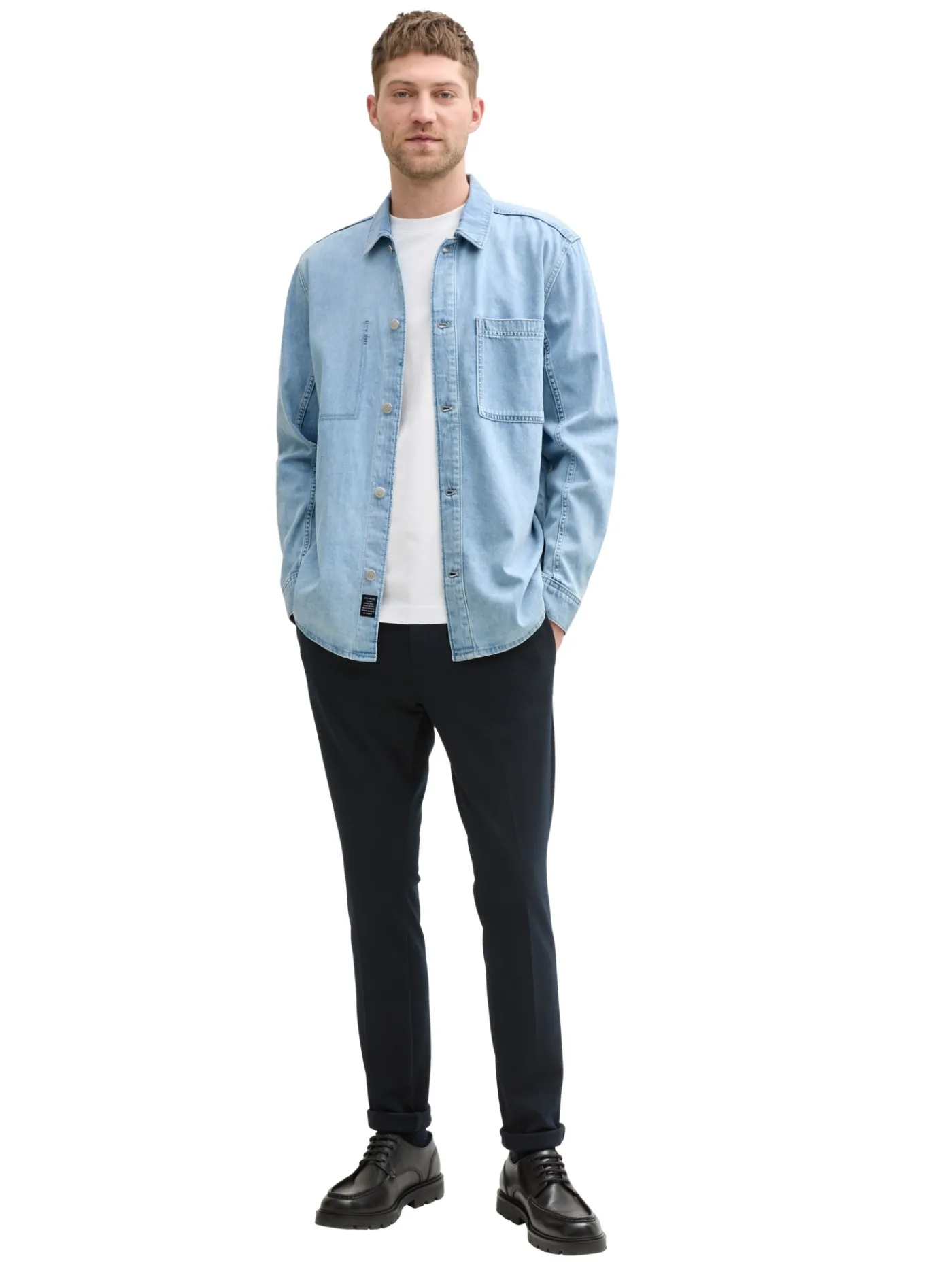 Comfort Fit Jeanshemd mit Brusttasche
