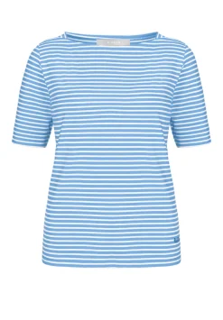 Cooles Kurzarmshirt mit U-Boot Ausschnitt