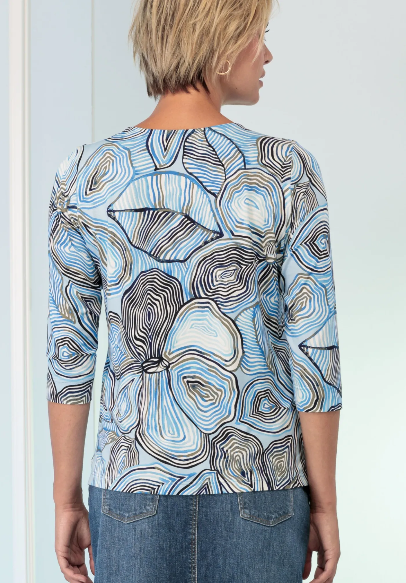 Cooles Print-Shirt mit Rundhalsausschnitt