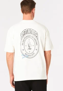 CREGO OVERSIZED TEE WASHED WARM WHITE