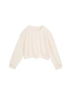 Cropped Sweatshirt mit Print