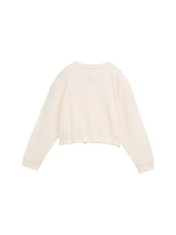 Cropped Sweatshirt mit Print