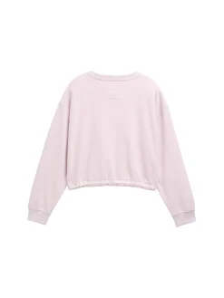 Cropped Sweatshirt mit Print