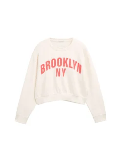 Cropped Sweatshirt mit Print