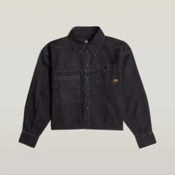 Cropped Jeans Overshirt