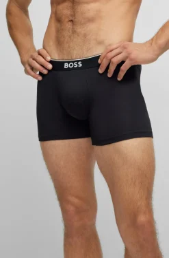 DREIER-PACK BOXERSHORTS AUS STRETCH-BAUMWOLLE MIT LOGOS
