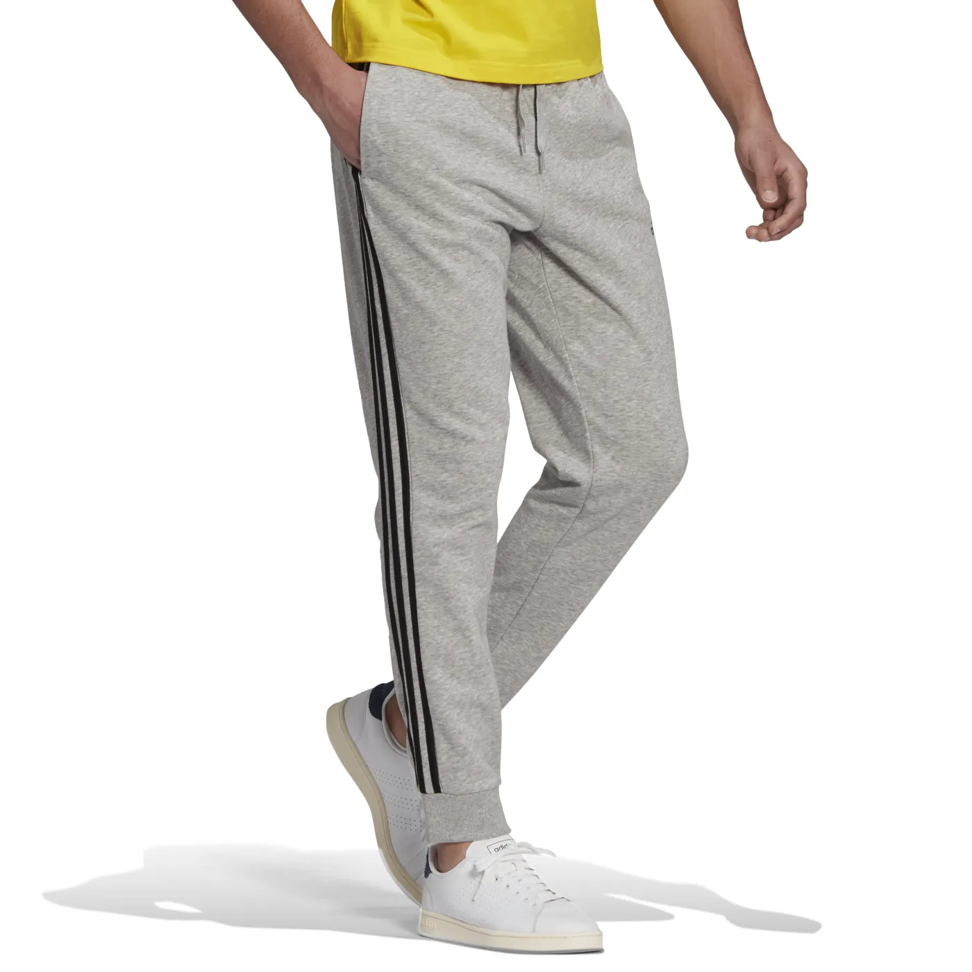 Essentials French Terry Tapered Cuff 3-Streifen Hose