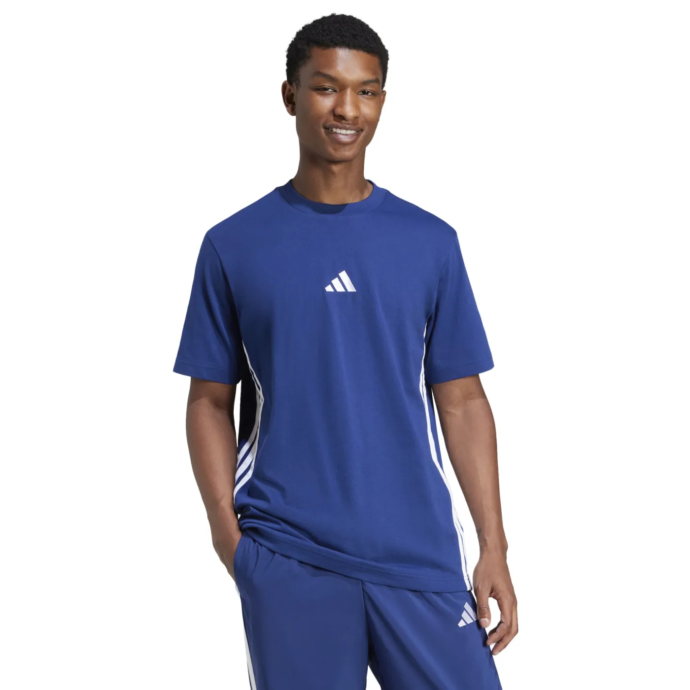 Essentials 3-Streifen Single Jersey T-Shirt