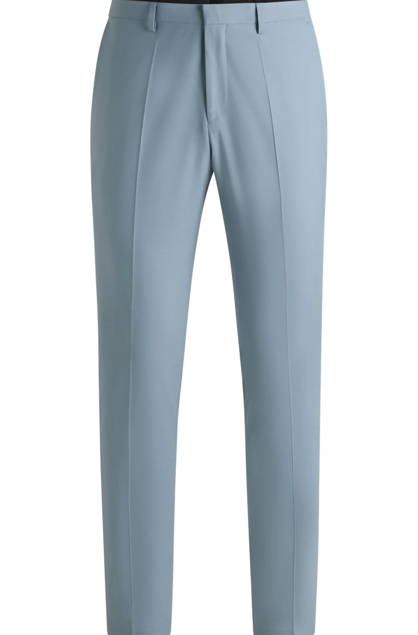 Extra Slim-Fit Hose aus Stretch-Popeline aus Woll-Mix