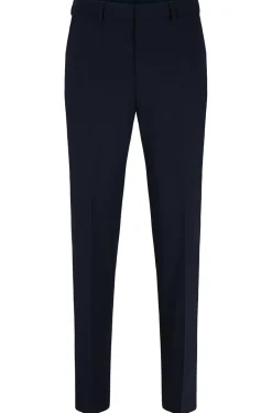 FILIGRAN GEMUSTERTE REGULAR-FIT HOSE AUS STRETCH-GEWEBE
