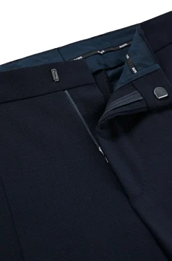FILIGRAN GEMUSTERTE REGULAR-FIT HOSE AUS STRETCH-GEWEBE