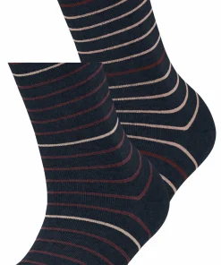 Fine Stripe 2-Pack Damen Socken