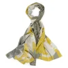 Floraler Schal mit Lurex-Details