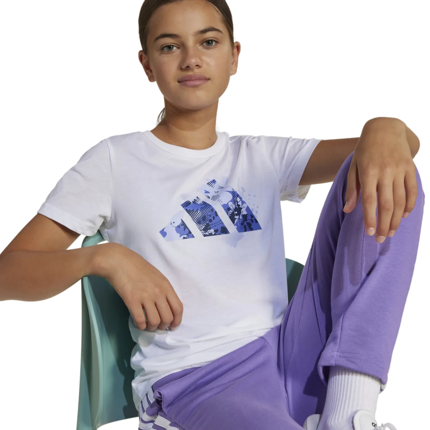Flower Print Training Graphic Kids T-Shirt