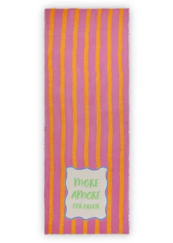gedruckter Schal aus weicher Viskose-Model-Mischung mit More-Amore-Druck