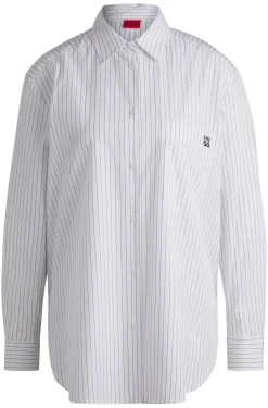 Gestreifte Oversized Bluse