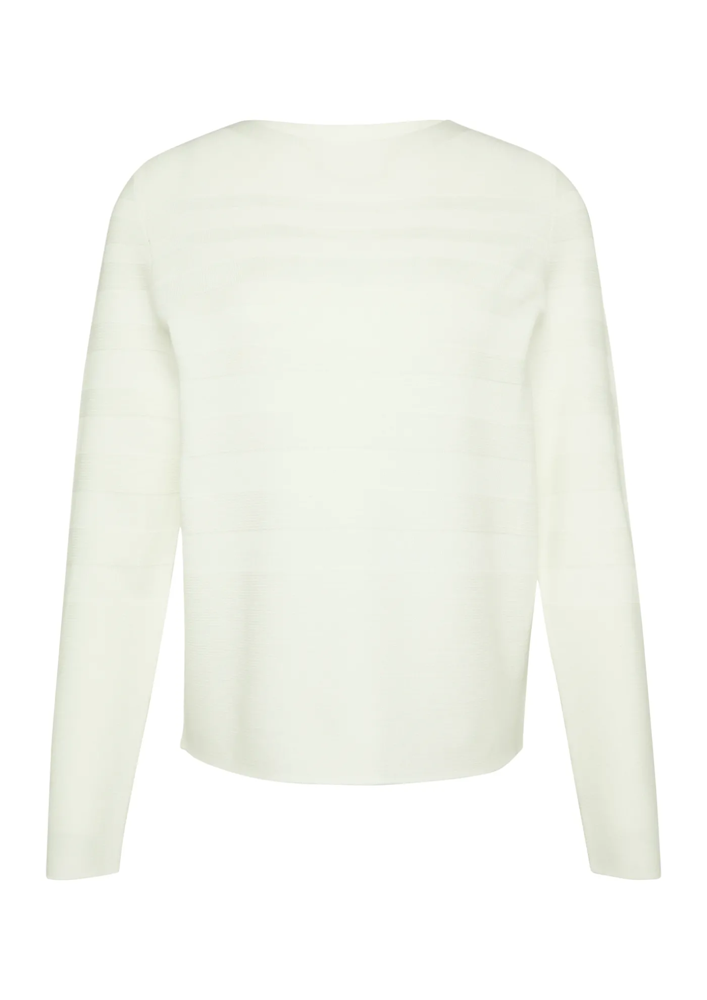 Gestreifter Feinstrickpullover aus Viskosemix