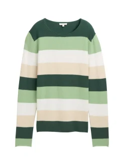 Gestreifter Strickpullover