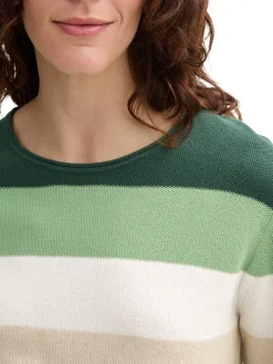 Gestreifter Strickpullover