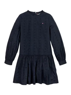 Hilfiger Monotype Kleid mit Lochstickerei