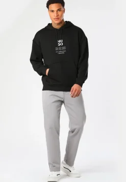 Hoodie aus Baumwoll-Mix mit floralem Flammen-Artwork