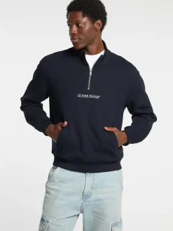 Hoodie Logo Halbreißverschluss