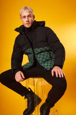 Individuelle Steppjacke in auffallendender Dessinierung