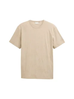 Jacquard T-Shirt mit Palmen-Motiv